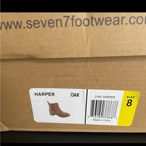 Seven7 Women’s Size 8 Brown Harper Ankle Boots - Picture 9 of 9